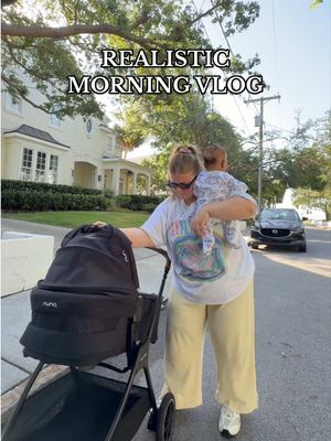 A post by @_samanthajo_ on TikTok caption: I’m still trying to get into a routine now that my boyfriend is back at work, but we are getting there! #sahm #newmom #firsttimemom #youngmom #morningvlog #postpartum #postpartumjourney #comedy #dutchbrosdrinks 