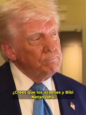 A post by @latinus_us on TikTok caption: “Mucha gente se muere de hambre”, dice Trump sobre los palestinos en Gaza. #Latinus #InformaciónParaTi