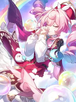 A post by @honkaistarrail_official on TikTok caption: Long May Rainbows Adorn the Sky — Fleeting Glimmer #HonkaiStarRail #HoYoverse #Hyacine
