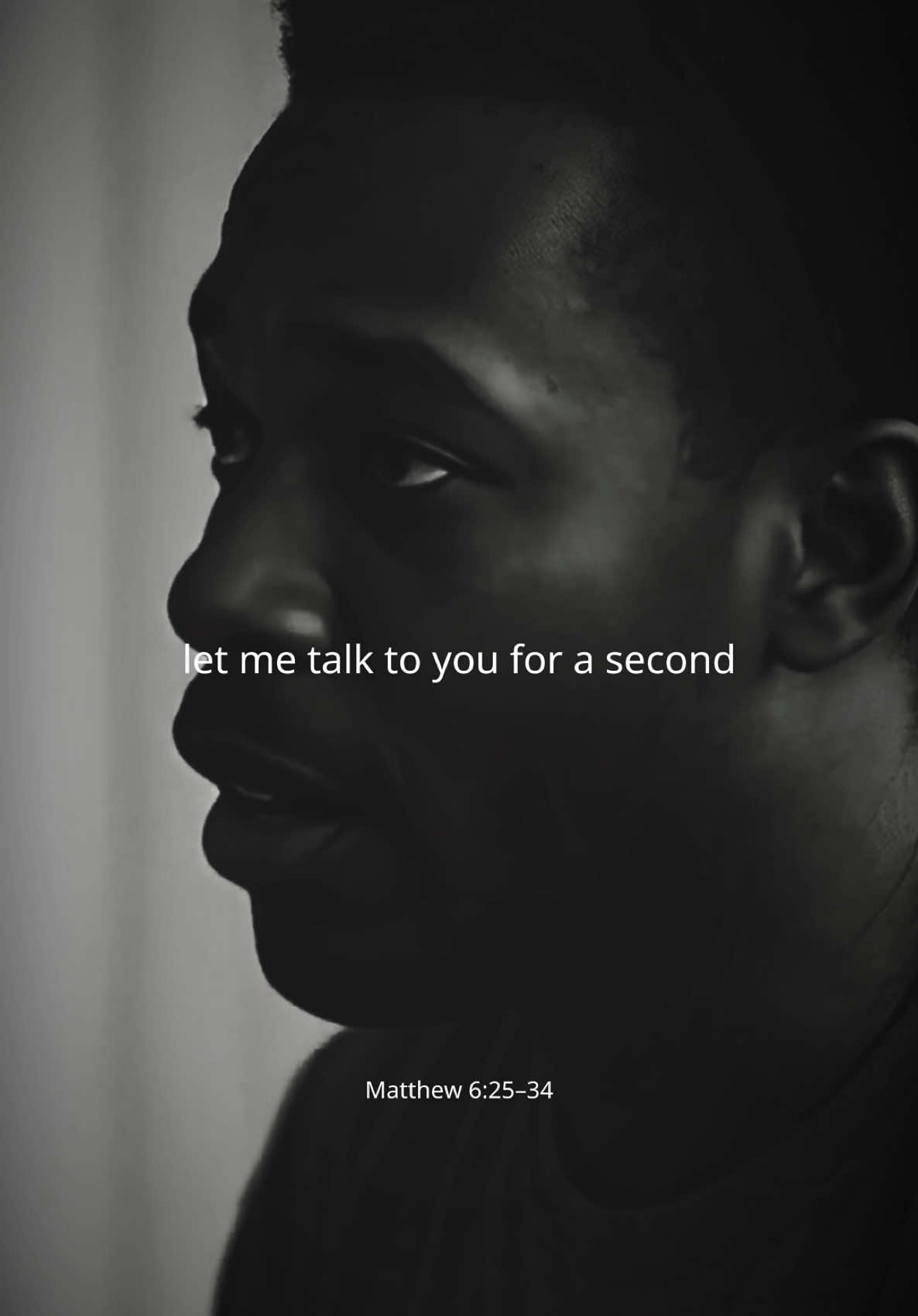 A post by @deepstrongquotes on TikTok caption: Matthew 6:25–34 Do not worry about tomorrow, for tomorrow will worry about itself.
