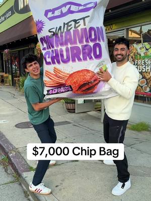 A post by @brentrivera on TikTok caption: World’s BIGGEST LEVELS bag!! @eatlevels @Amin Shaykho 