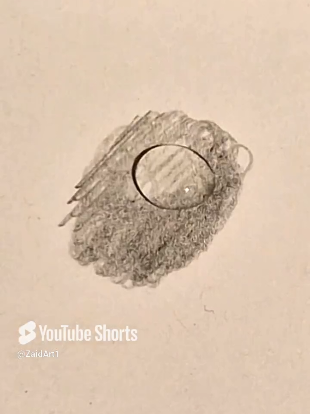 A post by @zaidalhamwi on TikTok caption: How To Draw a Water drop 💧 Very SIMPLE 👁🫦👁( #shorts )