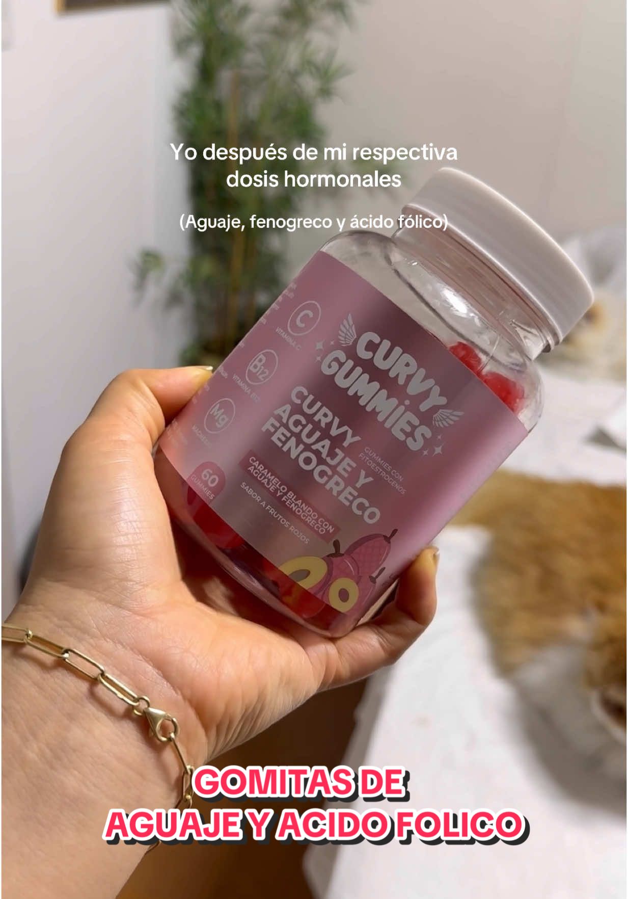 A post by @fajasmodakingperu on TikTok caption: Gomitas de AGUAJE, FENOGRECO Y ÁCIDO FÓLICO disponibles con nosotros 🫶🏻 #fyp #aguaje #fenogreco #gluteo #piernasfuertes #piernas #gym 