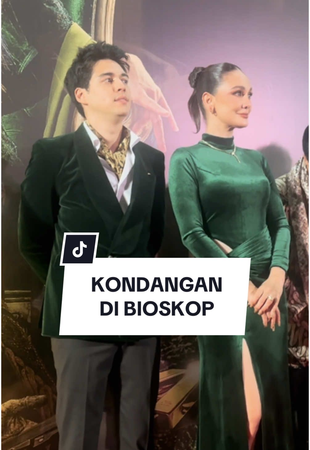A post by @lunamaya on TikTok caption: Replying to @Mybee193 yang mau kondangan ke bioskop aja ya nonton GUNDIK! Kita undang kalian semua😊 @Maxime Bouttier  Tayang mulai 22 May 2025! #GUNDIK #MOONtotheMAX