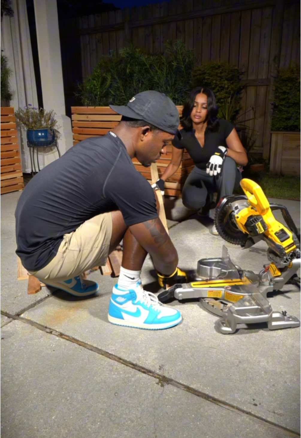 A post by @unclejhonn on TikTok caption: Date night with the wife… #diy #planter 