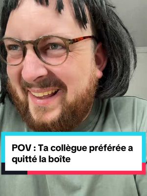 A post by @moguizoff on TikTok caption: POV : Ta collègue préférée a quitté la boîte 