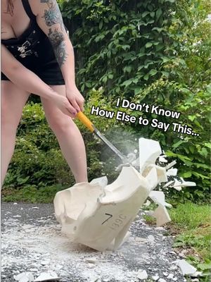A post by @kalliopeyvonneceramics on TikTok caption: I Hope You Weren’t Attached or Anything 🐸 #frogcore #potteryprocess #rageroom #satisfyingnoises #frogsculpture #potterymolds #outwiththeold #satisfyingvideos #satisfyingsounds #froglady 