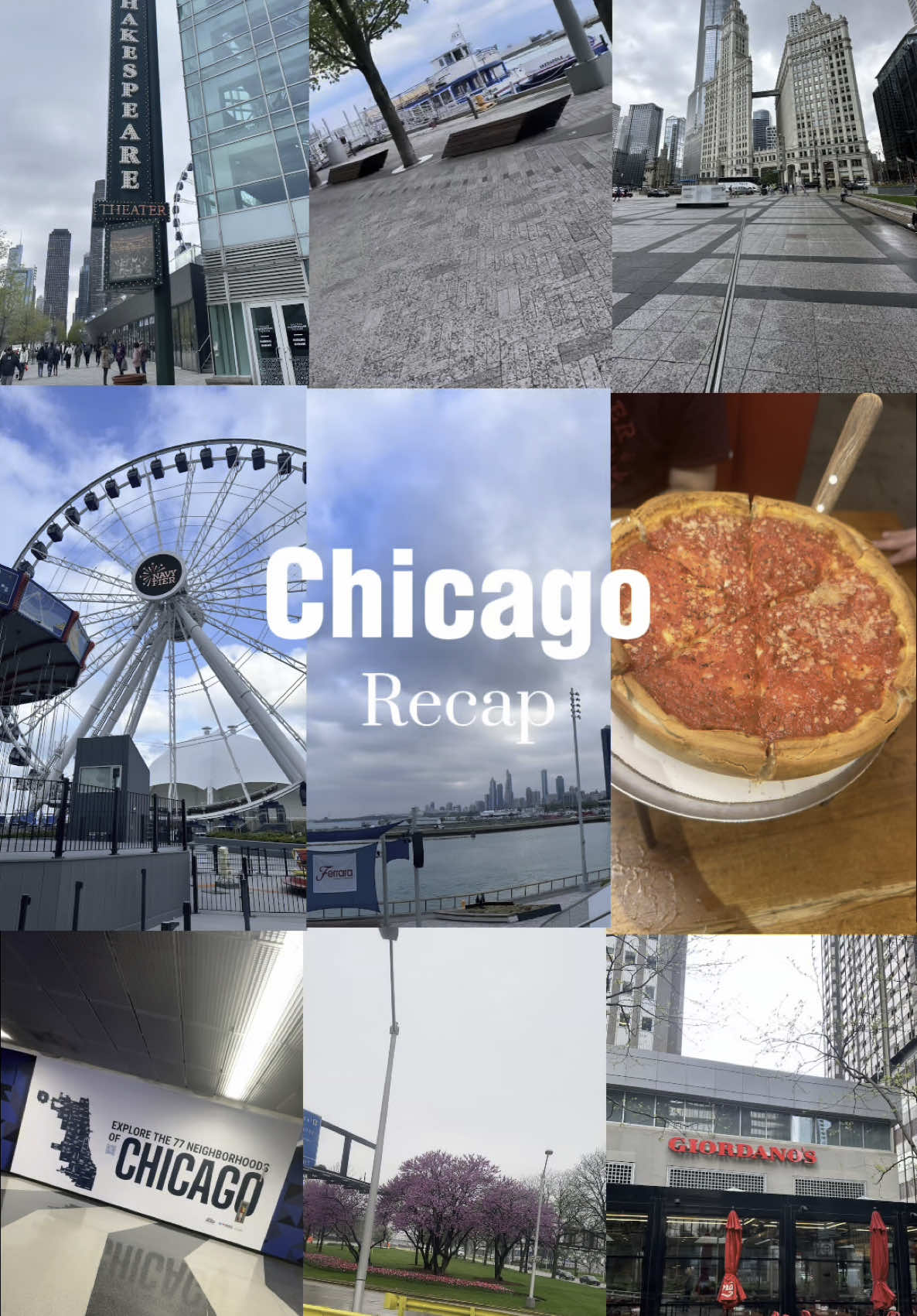 A post by @ana.jessicaaa on TikTok caption: Taking on the Windy City 🏙️ #CapCut #chitown #chicago #windycity #travel #recap #vacation  #travelvlog #fypシ #birthdaytrip #may 