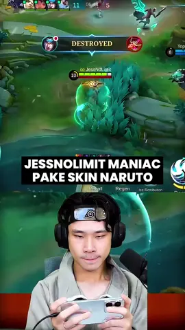A post by @jessnolimit999 on TikTok caption: Main Lukas makin FULL POWER pakai Skin Naruto 🔥