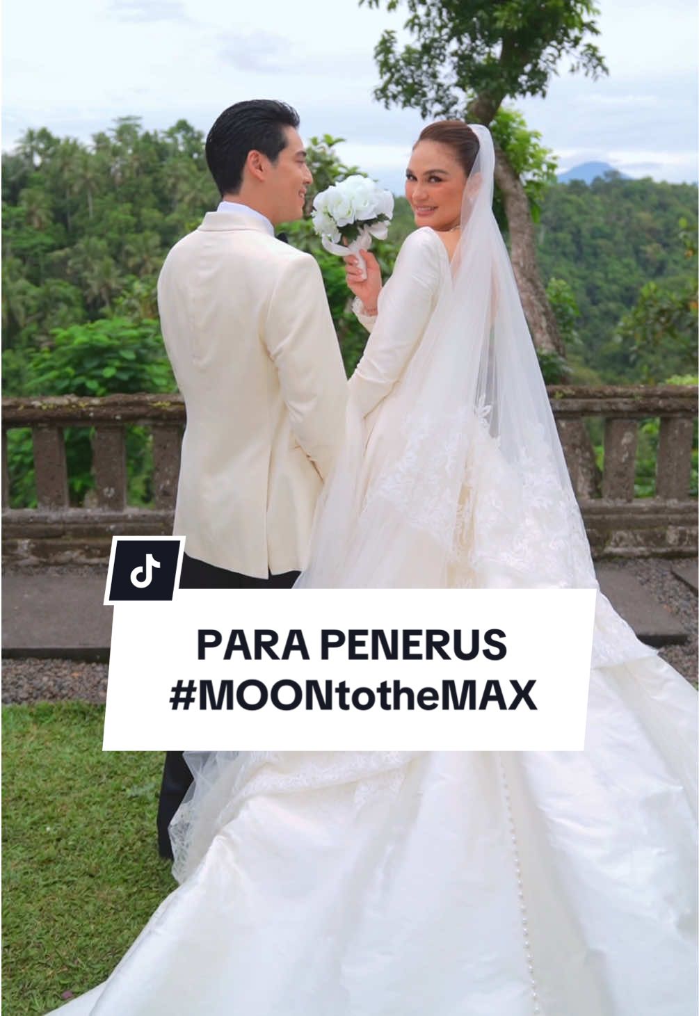 A post by @lunamaya on TikTok caption: From one love story to the next — may yours bloom even more beautifully😍💐✨ Jangan salfok sama couple yang terakhir😂 #MOONtotheMAX