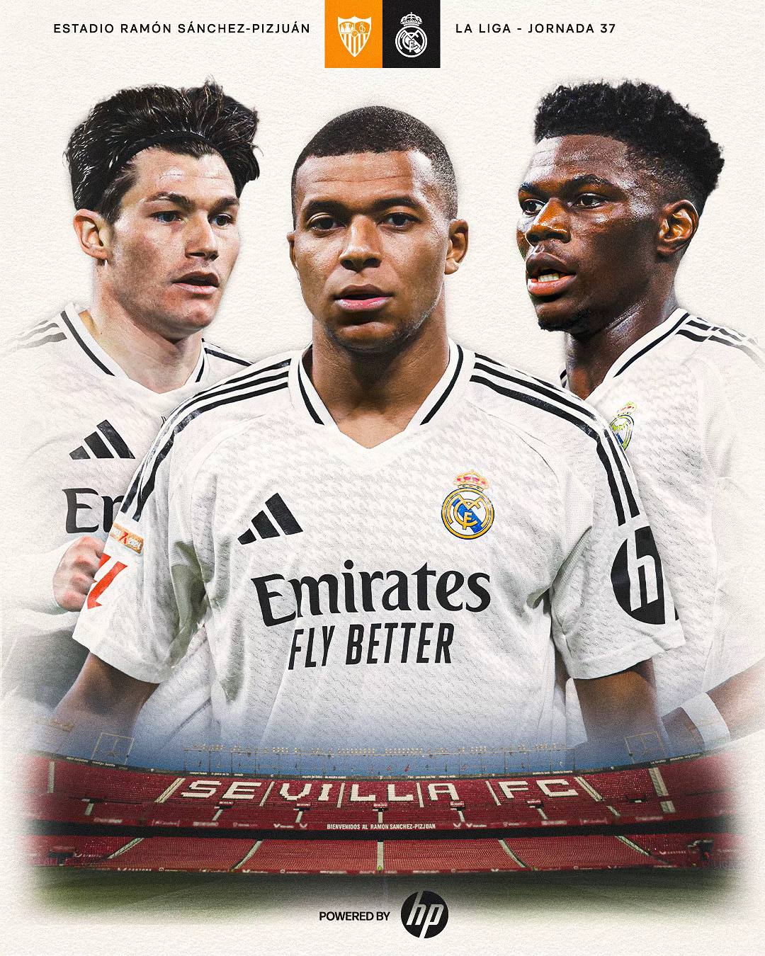 A post by @realmadrid on TikTok caption: #SevillaFCRealMadrid #RealMadrid 
