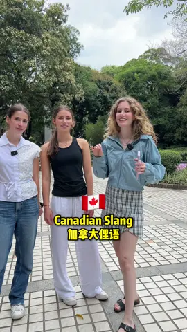A post by @kristinlaoshi on TikTok caption: Australian slang VS Canadian slang 澳大利亚俚语 VS 加拿大俚语 #China #英语 #中文 #Chinese #English #learnenglish #learnchinese