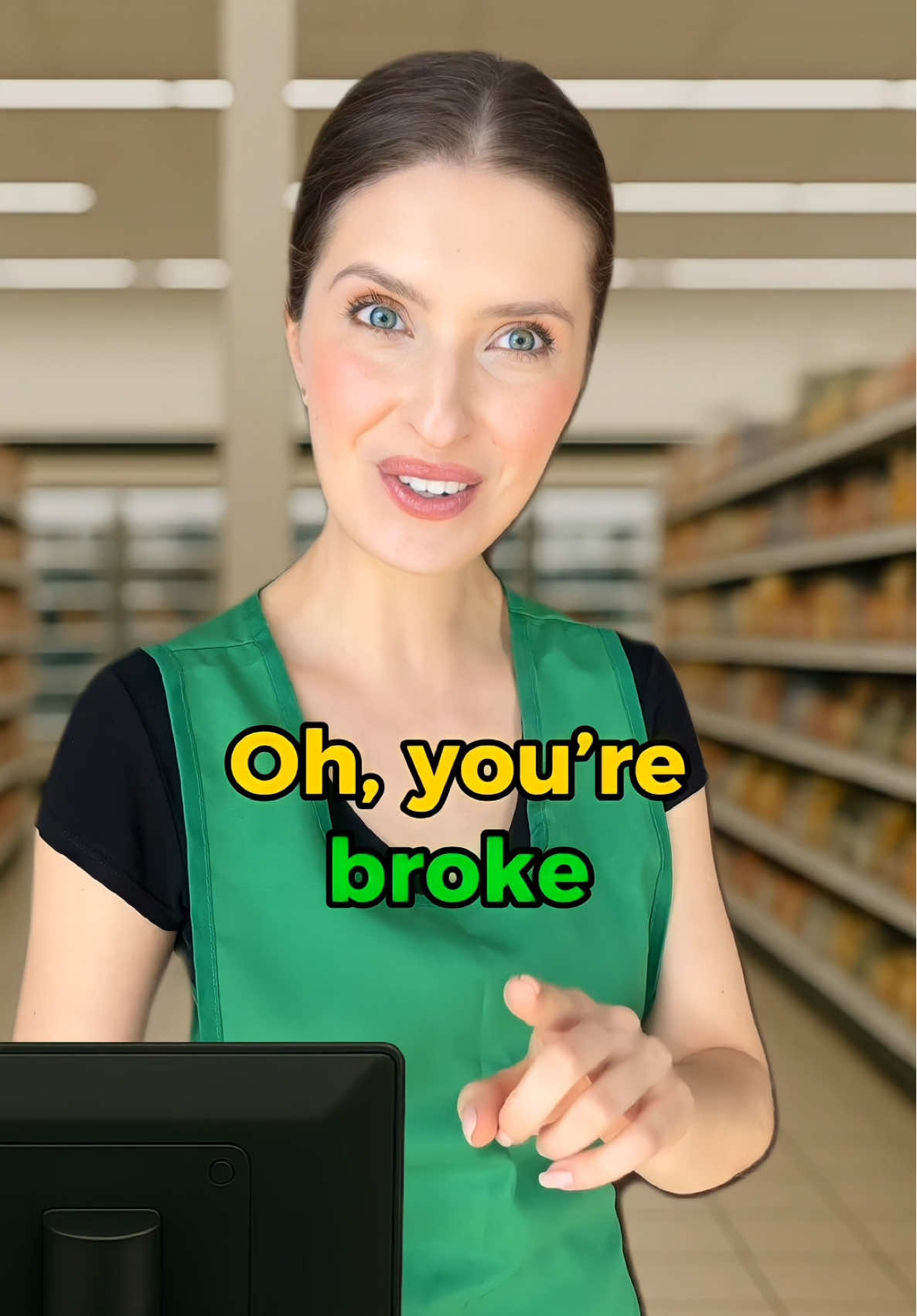 A post by @englishbygiovana on TikTok caption: Paying for the products 💰