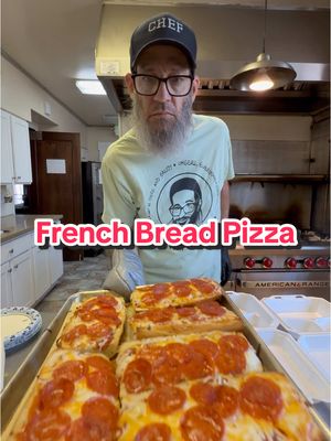 A post by @oldscoolkevmo on TikTok caption: Pepperoni French Bread pizza #oldscoolkevmo #sororitychef #piphichef #pibetaphi #thebest dig the Fit Check with @Kenzie_D #pizza