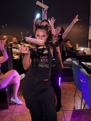 A post by @eltorocapecoral on TikTok caption: @Selene Gala🌜 pure fire 🔥. Wait until the end to see the tables reaction 👀✈️ Come dance with us 💃🕺:📍3015 SW Pine Island Rd #117, Cape Coral, FL 33991 USA  • #viral #trend #fyp #foryoupage #elalfa #badbunny #laromana #baile #latina #capecoral #swfl #miami 