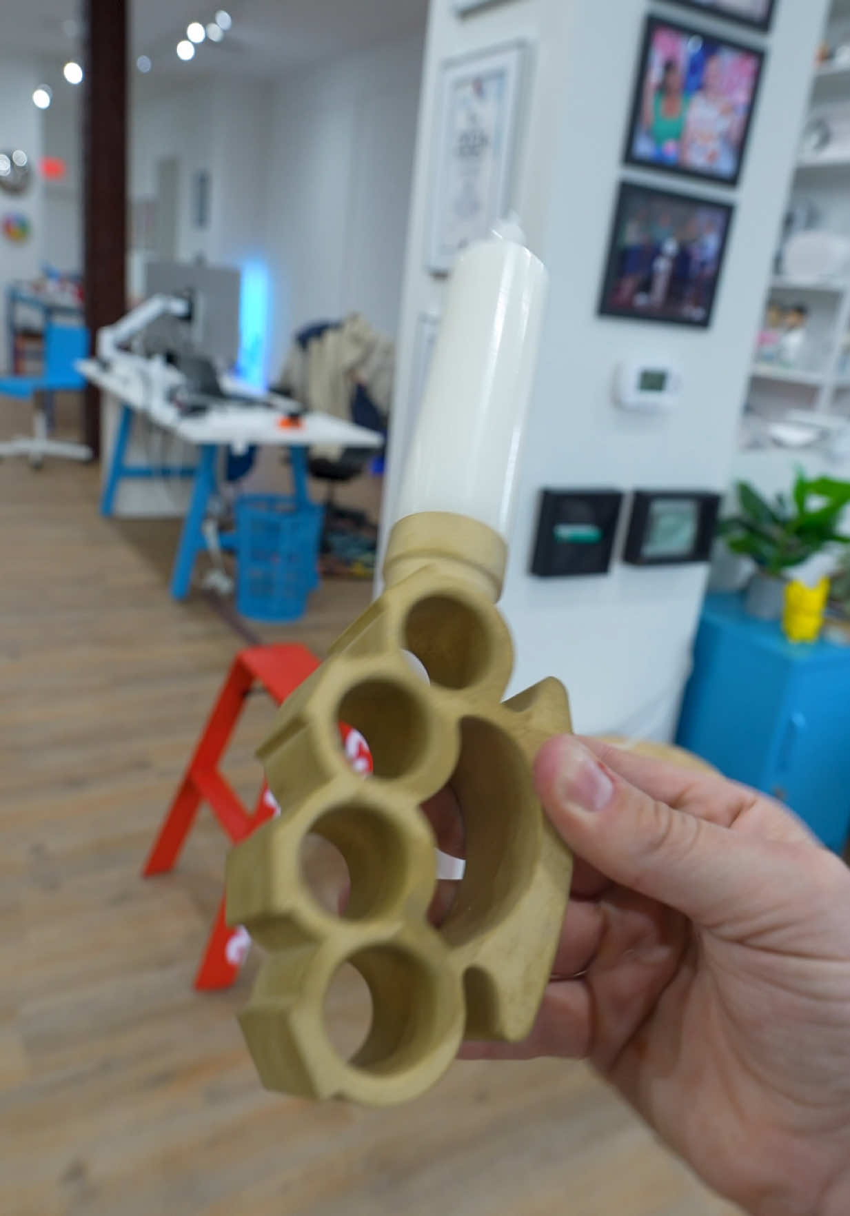 A post by @unnecessaryinventions on TikTok caption: once again, solving the most niche problems that face our world. 