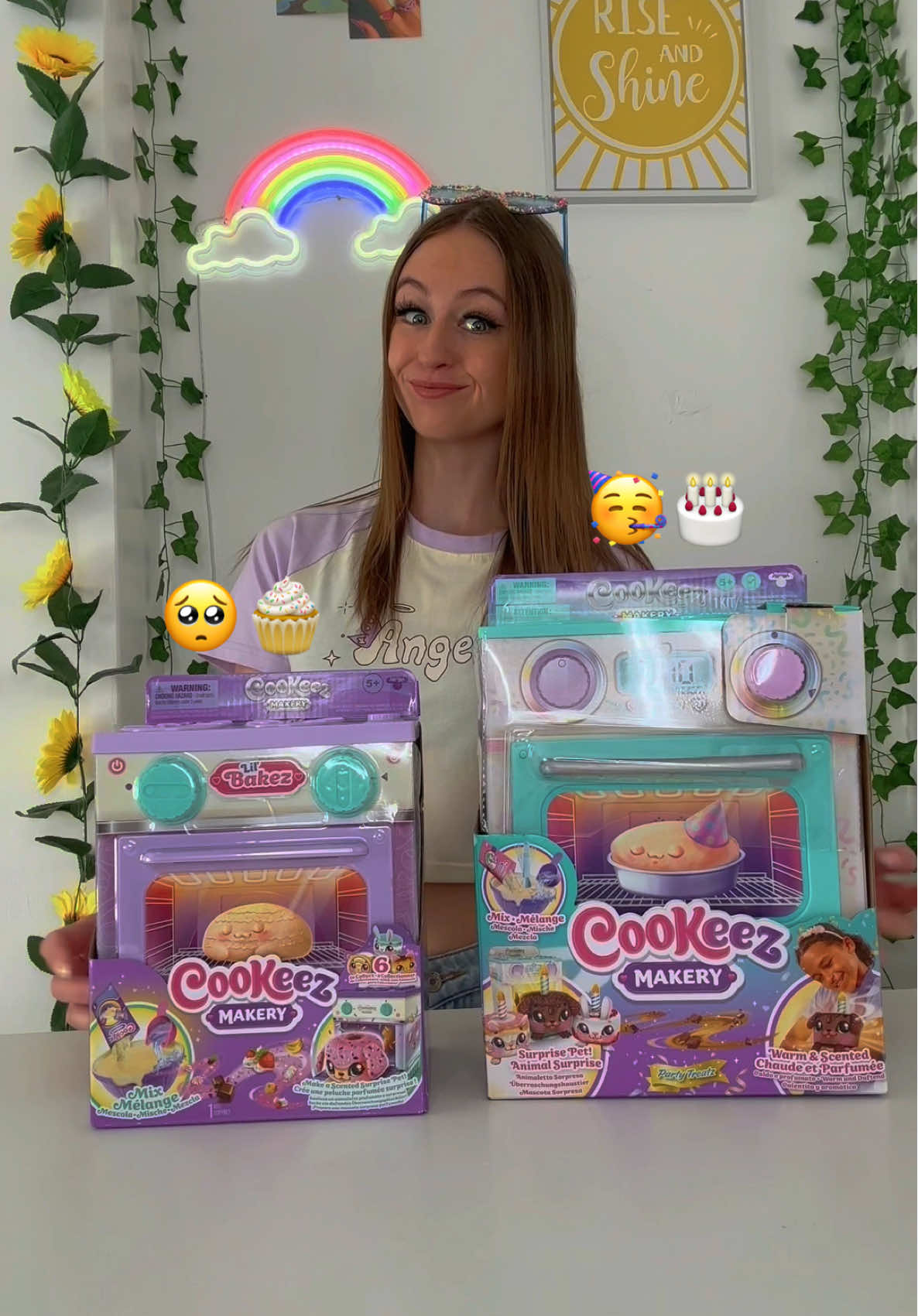 A post by @rhia.official on TikTok caption: Let’s unbox a MINI Lil Bakez Mystery Cookeez Makery Oven!🥹🧁✨⁉️ #asmr #foryou #cookeezmakery 