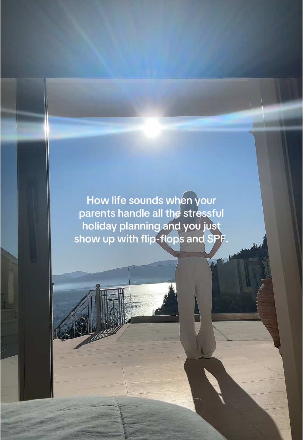 A post by @lozwilliamss on TikTok caption: Forever grateful (even if the flights they picked scared my bank account into hibernation.)