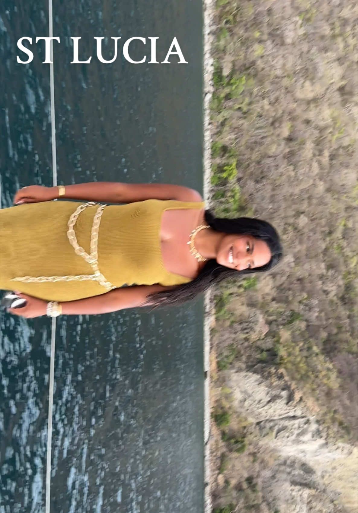 A post by @monetmcmichael on TikTok caption: st lucia thru my eyes 🇱🇨 such a beautiful trip OMG. try this trend on ur next adventure I wanna seeeeee !!! (what’s ur fav look??)