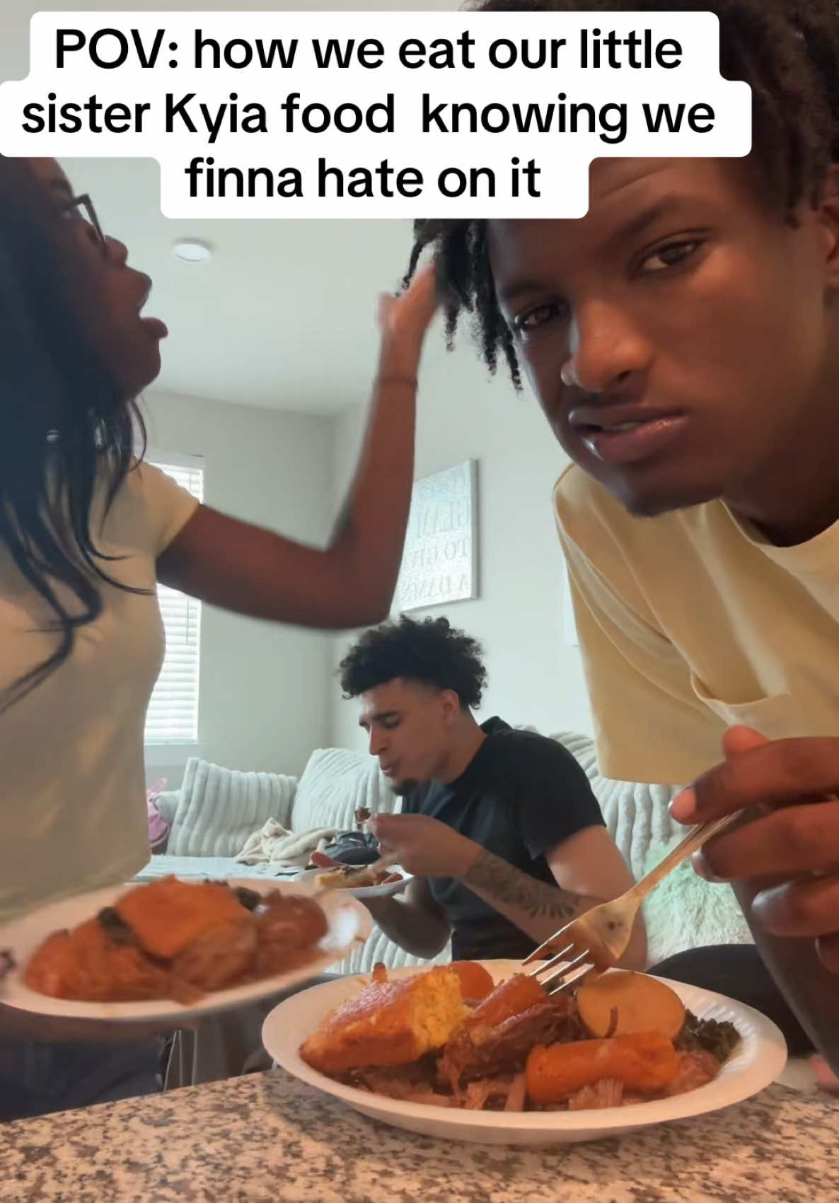 A post by @2loadedjay on TikTok caption: I gone get better over time 👀@Jordan🦅 @Yourfavkyia_ 😂 #fyp #kyia #loadedjay #jordanlacey 