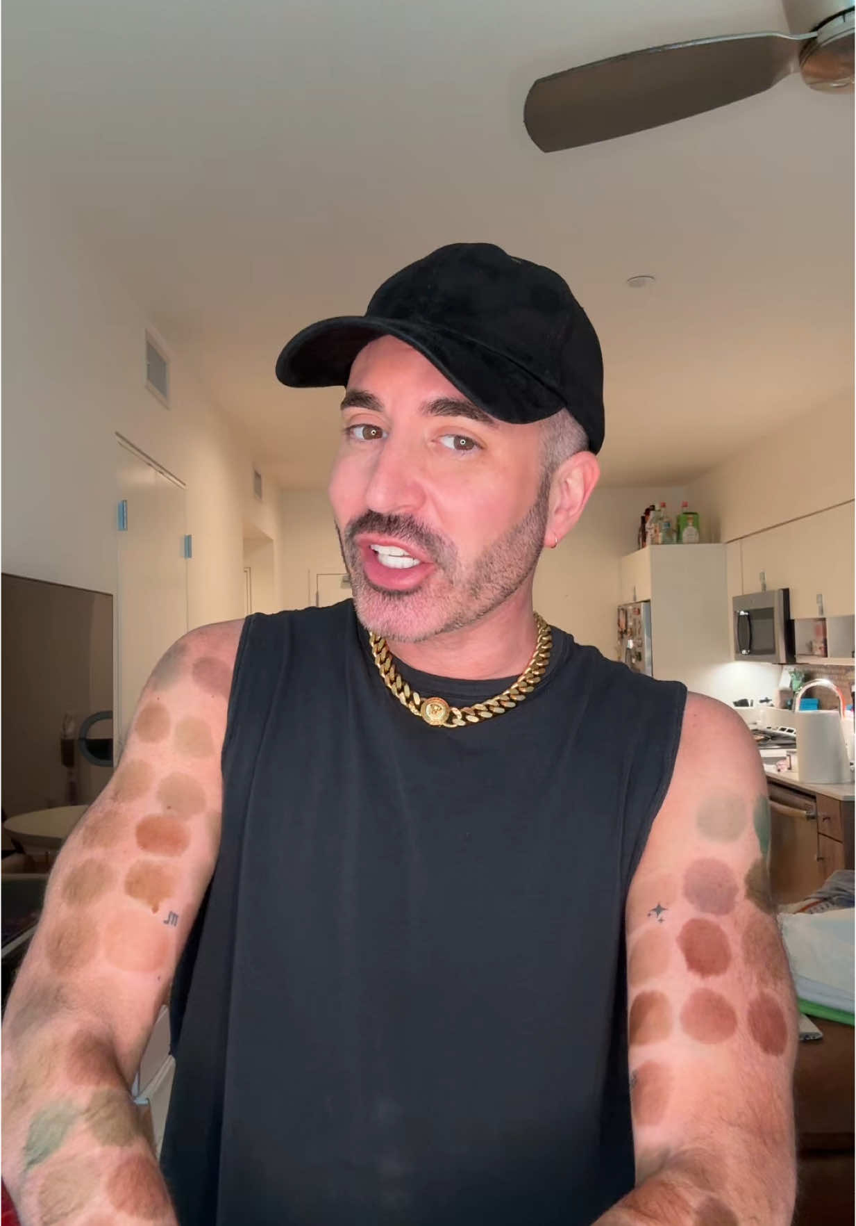 A post by @mvstevens on TikTok caption: 220 shades of #selftanner 🤯 @illusionbronze is the only custom self-tanner blended for you—based off your #eyecolor 👁️ #haircolor 👩🏻‍🦰 and #skintone 😮  #smallbusiness #supportsmallbusiness 