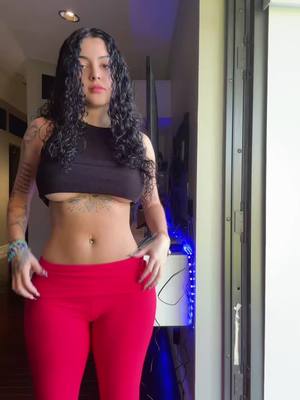 A post by @malutrevejo on TikTok caption: My body so sore from working out 