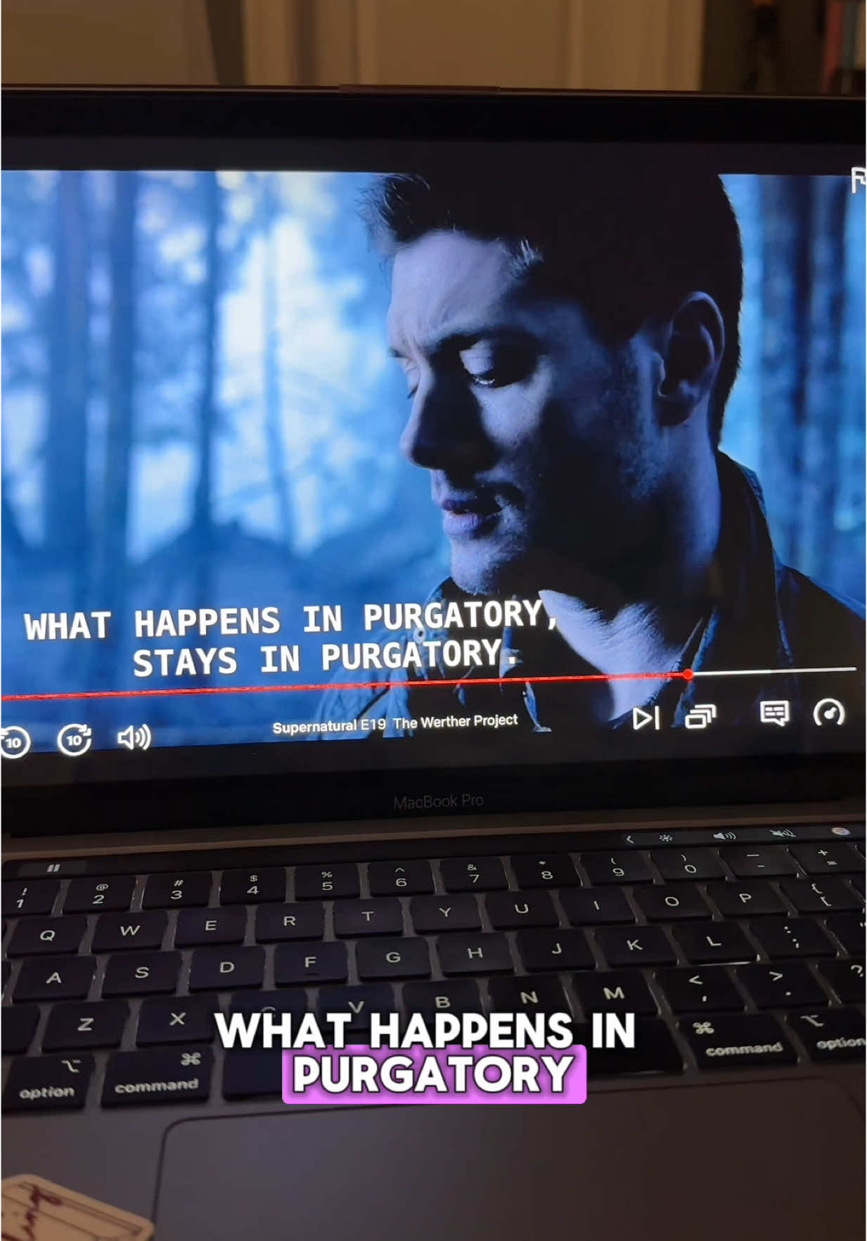 A post by @fictional.deanna on TikTok caption: the writers are lowkey cowards for not making this canon 😭 #booktoker #supernatural #supernaturaltiktok #destiel #deanwinchester #bookishthoughts #bookishhumor 