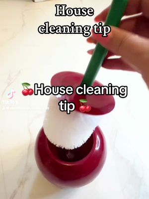 A post by @momthatlovestoclean on TikTok caption: 🍒House cleaning tip 🍒 if you’re looking for cleaning help  or for all my cleaning tips, tricks and hacks check out my bio for my e-book. Also, I have the super cute toilet brush set there.  #clean #cleaning #cleanhome #mopping #cleaning video #CleaningHacks #CleaningTips #CleaningHack #mopsquadhandbook
