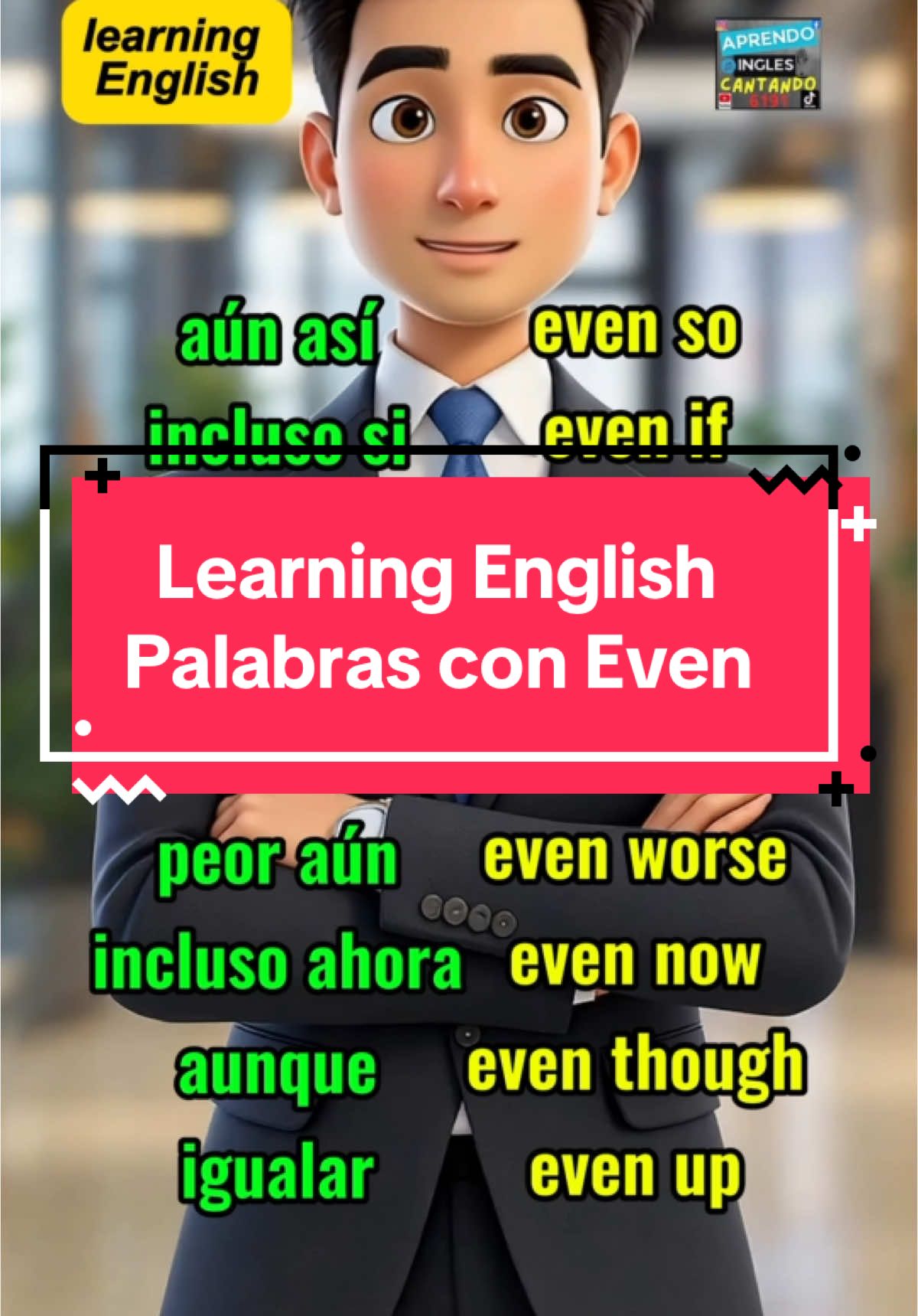 A post by @aprendoinglescantando on TikTok caption: Learning English 