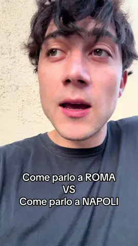 A post by @matteopaolillofficial on TikTok caption: Come parlo quando sono a Roma Vs Come parlo quando sono a Napoli
