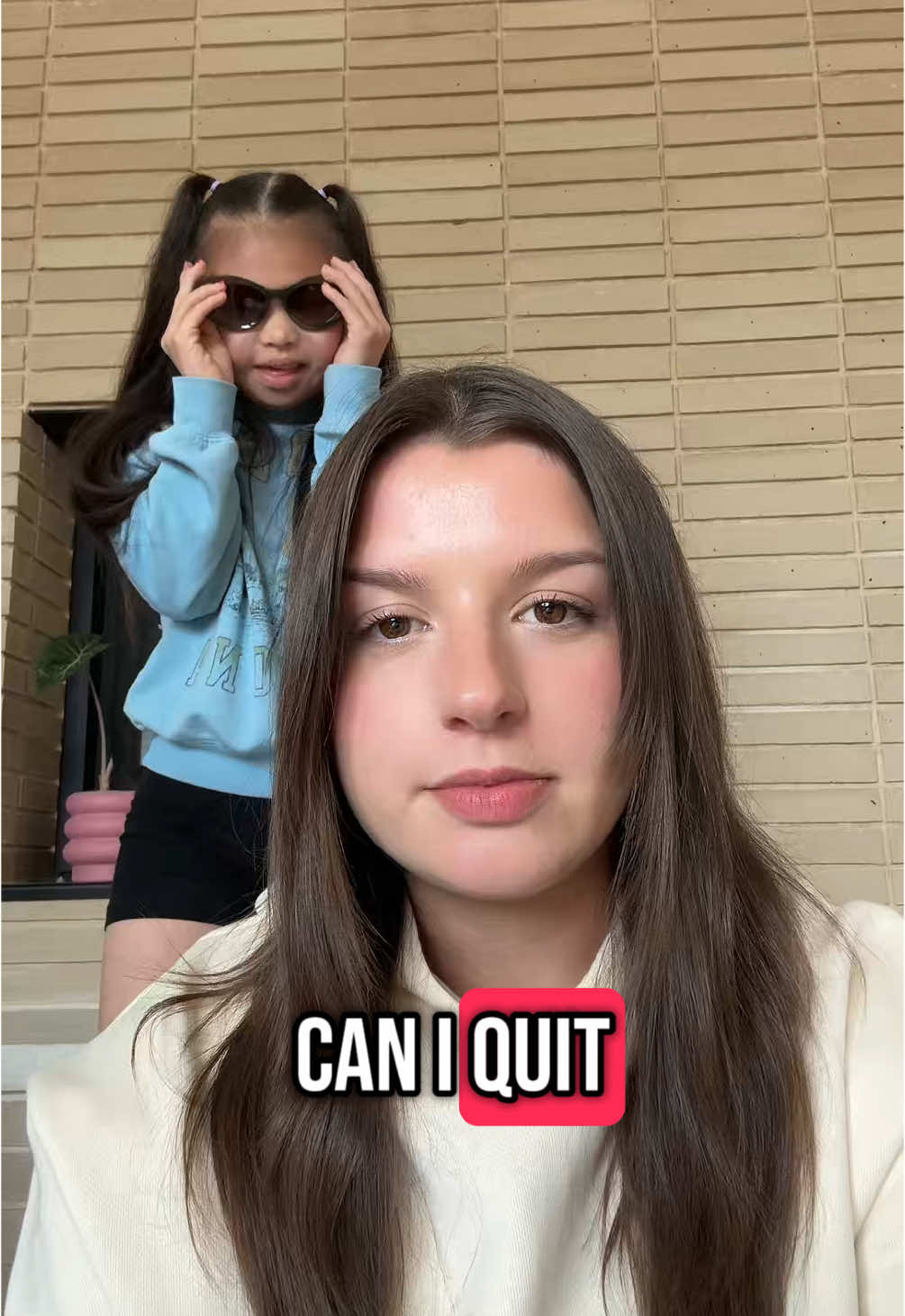 A post by @worthyandkal on TikTok caption: telling worthy i’m quitting TikTok 