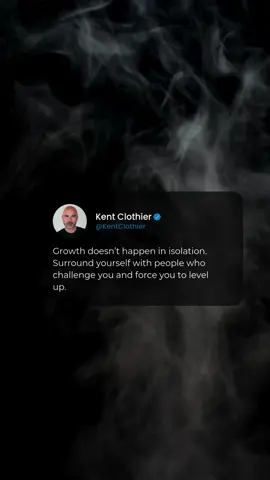 A post by @kentclothier on TikTok caption: Surround Yourself With People Who Demand Growth—Not Comfort. 🔥 Isolation might feel safe, but it won’t scale your business or sharpen your mindset. Growth happens in the room, with the right people, pushing you to level up. 📍Boardroom is happening THIS WEEK… and the standard in that room is high. #TheBoardroomMastermind #Q2Charlotte #RightRoomRightPeople #GrowthEnvironment #NoComfortZone