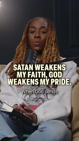 A post by @jackiehillperry on TikTok caption: When I am WEAK, then I am strong… #withtheperryspodcast #christiantiktok #jackiehillperry 