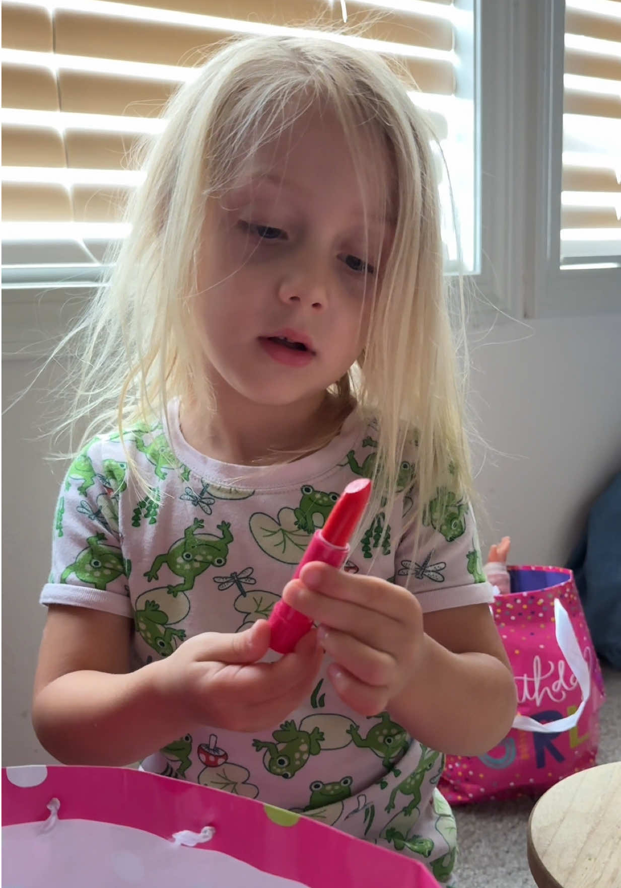 A post by @kaydee_kelly on TikTok caption: Waking up to a birthday party 🎂🎁  And I’m 45??? #kids #mama #funny #goodmorning #summer #birthdayparty #fyp #pretend #offwork #monday #play 