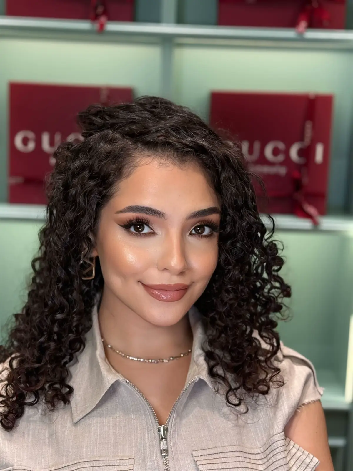 A post by @masa.jammalofficial on TikTok caption: Makeup with @Fidel alzakhem Gucci regional makeup Artist❣️ thanks a lot