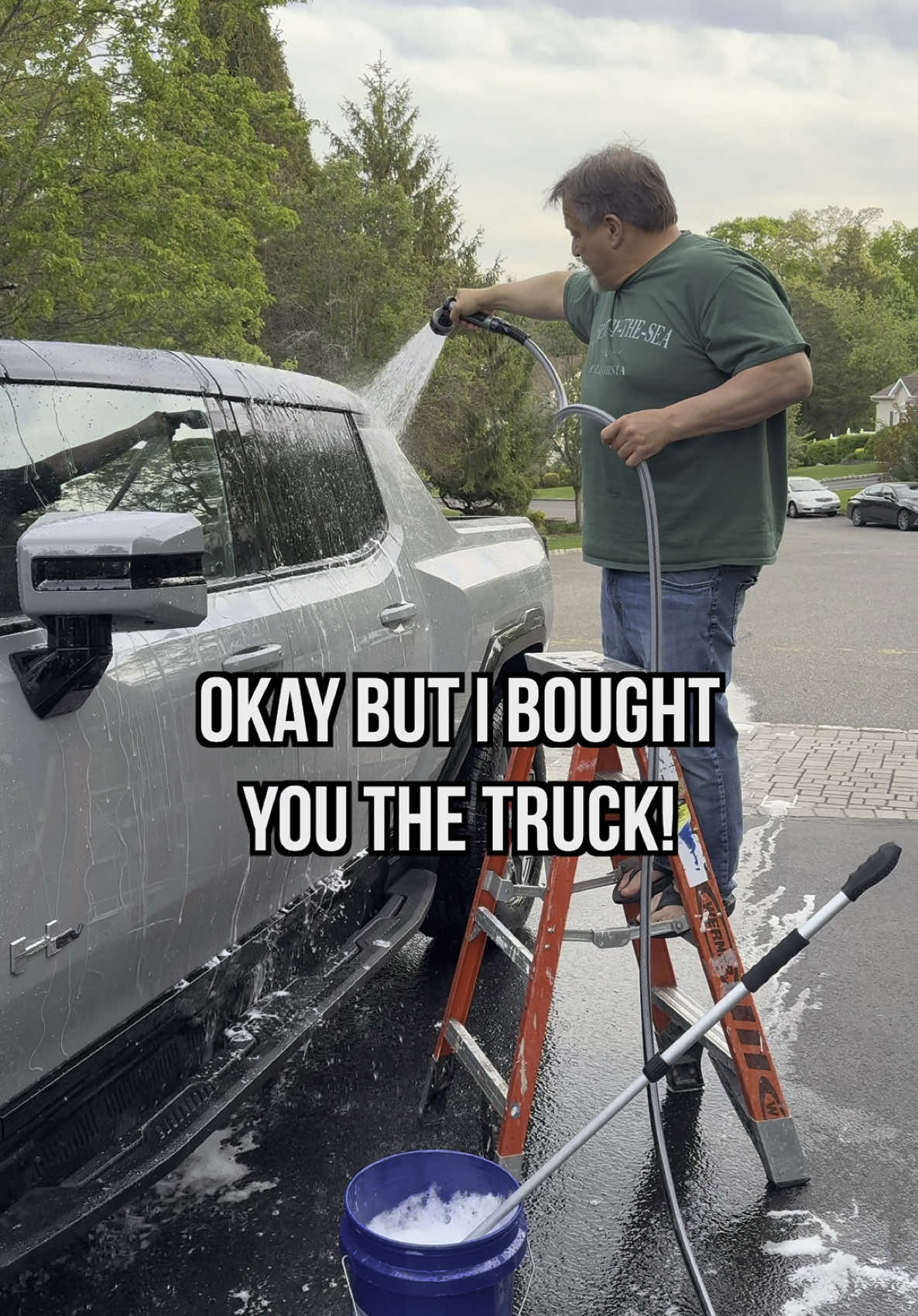 A post by @codells on TikTok caption: POV: The One Time Dad Doesn’t Want Help @Al Dente 