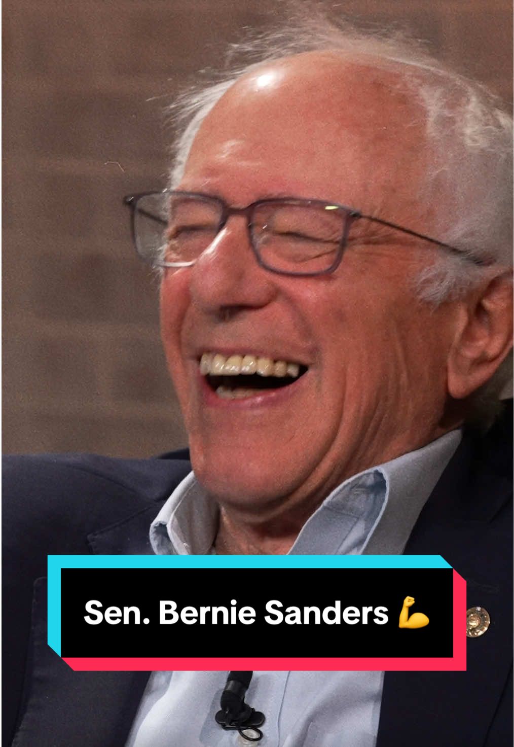 A post by @theandrewschulz on TikTok caption: Bernie Sanders x @FLAGRANT ep is live Monday morning. INDULGE! #andrewschulz #standup #fyp #flagrant #bernie #berniesanders 