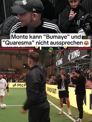 A post by @montanablackclips on TikTok caption: Monte kann "Bumaye" und "Quaresma" nicht aussprechen😂 #monte #montanablack #montanablack88 #quaresma #bumaye #spaß #funn #aussprache #npc #lost #troll #special #highlight