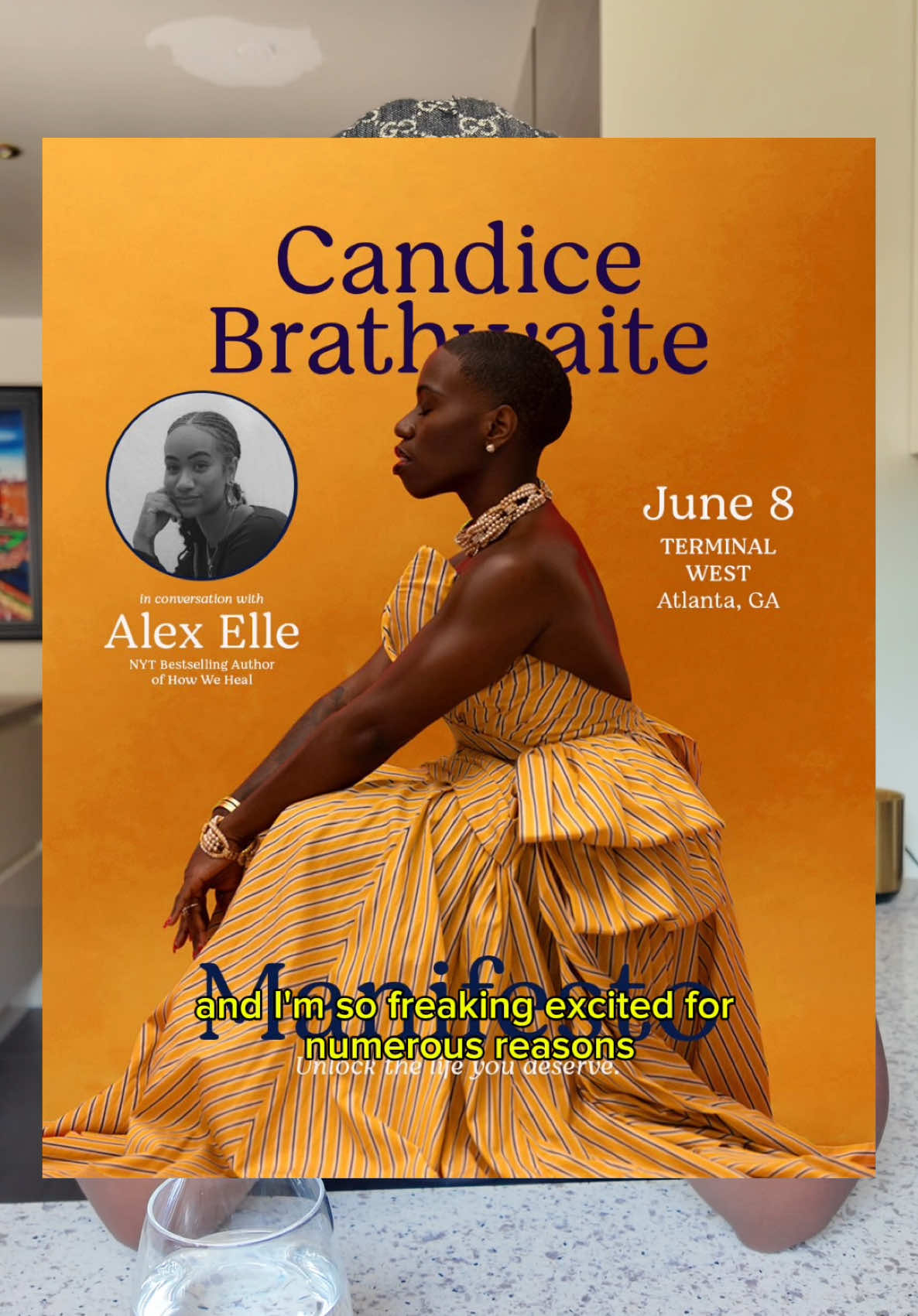 A post by @candicebrathwaite on TikTok caption: The book tour is coming to Atlanta - June 8th 2025 - get your tickets at WWW.CANDICEBRATHWAITE.COM 💕