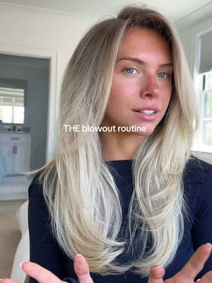 A post by @courtneyyantalek on TikTok caption: All of my secrets to achieve the perfect blowout 🩷 #blowout #hairtutorial #blondehair #hairtok #dyson #hairproducts 