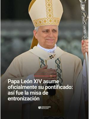 A post by @uninoticias on TikTok caption: 🇻🇦 Con “temor y temblando”, el papa León XIV inició oficialmente su pontificado con la misa de entronización. Durante la ceremonia, Prevost recibió el anillo del pescador y entregó un discurso en el que llamó a construir una iglesia unida y prometió no ser un líder solitario. Además, pidió superar la discriminación de los más pobres. “Vengo a ustedes como un hermano que desea servir a vuestra fe”. Informa Pablo Monzalvo. 📺 Más del Noticiero Univision a las 6:30pm/5:30C y Edición Nocturna a las 11:30pm/10:30C. #PapaLeónXIV #Internacional #Papa #Vaticano #Pope #papa #Uninoticias #UnivisionNoticias