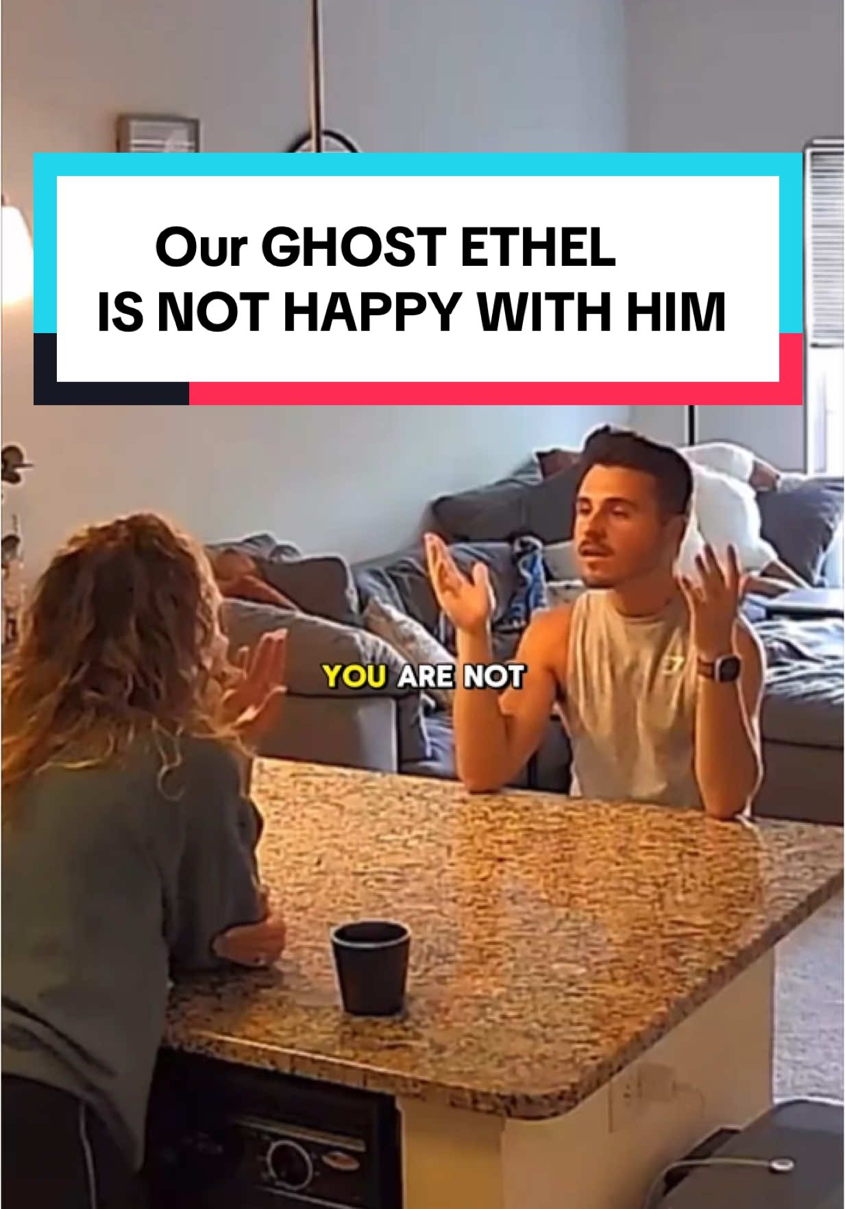 A post by @thebrandonrobert on TikTok caption: Our ghost #ethel was real sassy in this one #homecamera 