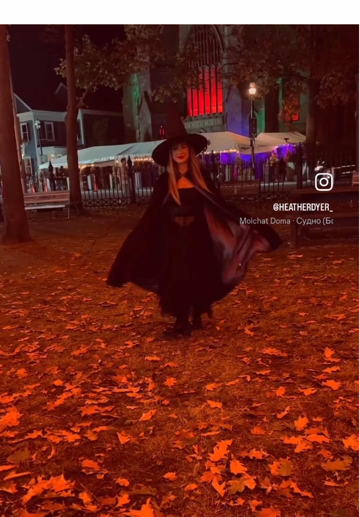 A post by @bestofsalem on TikTok caption: 🎬: heatherdyer_ (IG) #salem #tourism #salemmassachusetts #newengland #halloween #travel #fall 