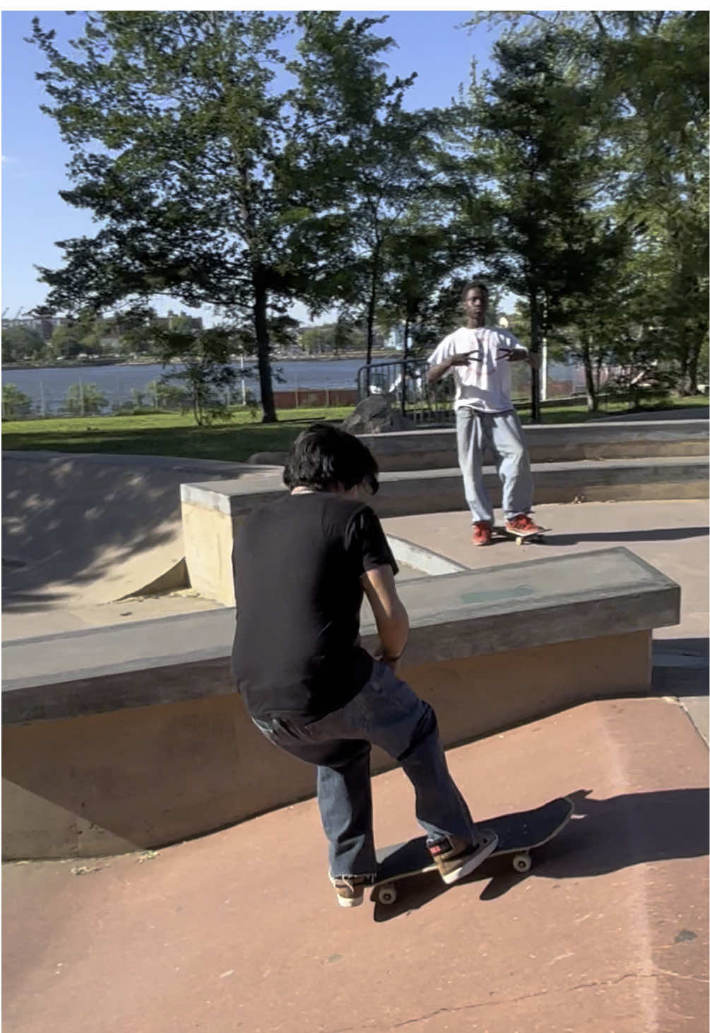 A post by @lov3strvck on TikTok caption: lockin in this sunmer i forgot i used to skate 😹 #skate 