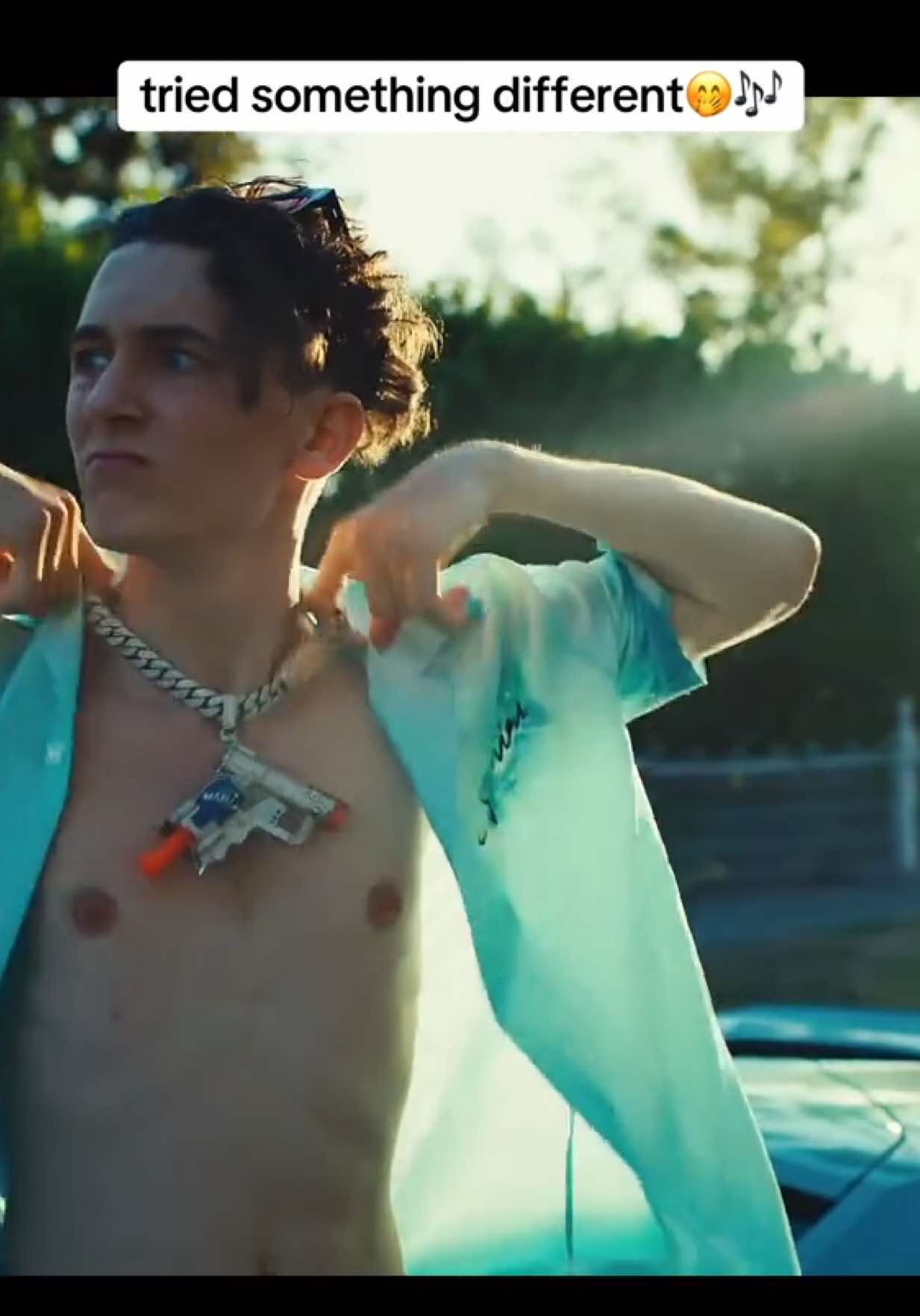 A post by @lilmabu on TikTok caption: “AM I ENOUGH?” TMR AT 3pm 🎥‼️#thekidlaroi #lilmabu #tommyrichman #timoteechalamet #liltecca 