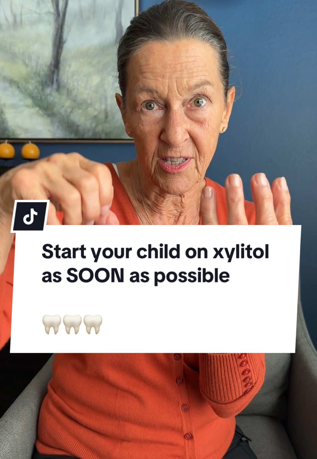 A post by @drelliephillips on TikTok caption: Start your child on xylitol  as SOON as possible  🦷🦷🦷 #xylitol #xylitolgum #xylitolmints #kidsteeth #kidsteethcare 