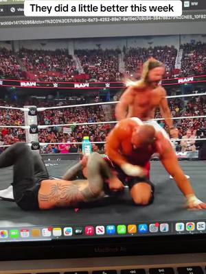 A post by @julianhagins on TikTok caption: #wwe #cmpunk #wrestling #samizayn #sethrollins #jeyuso #paulheyman #bronbreakker #wweraw #mondaynightraw 