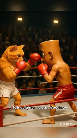A post by @catmeow3694 on TikTok caption: Kittens seeks revenge!Tiny cat avenges dad's boxing defeat.#cat #brainrot #italianbrainrot #tungtungtung #usa #bixing #fighting #story 