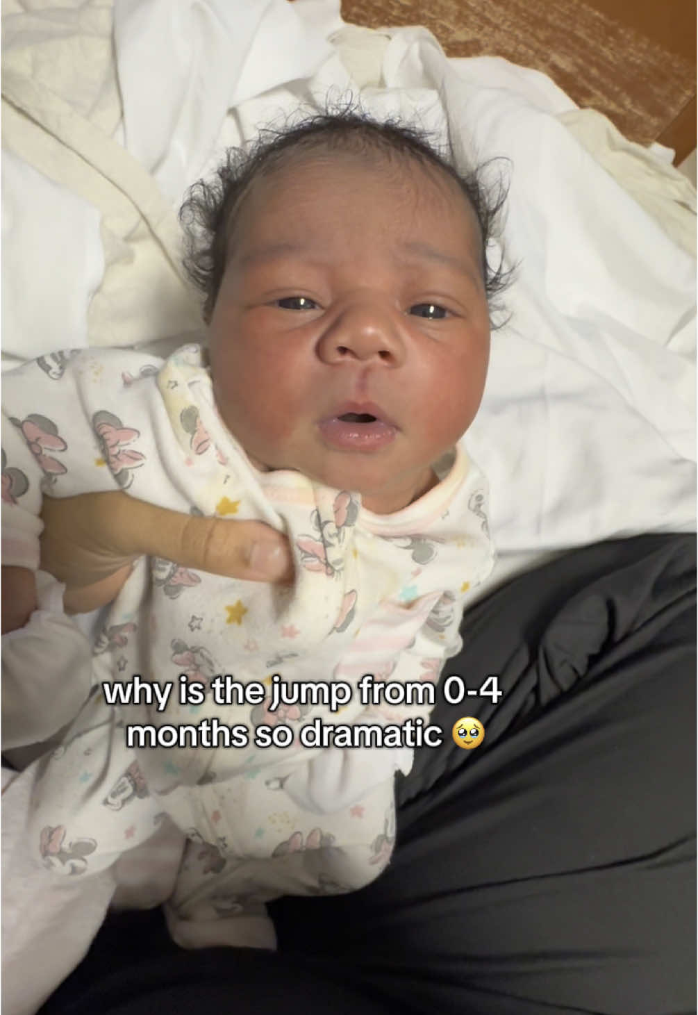 A post by @ on TikTok caption: my sweet little baby grew so fast 🥹 I wish I can go back to being on that hospital bed having her 🥰I would do it all over again ! #chicago #firsttimemom #gerberbaby #fypシ #fyp #