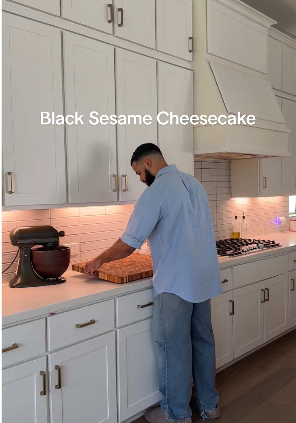 A post by @desmondthechef on TikTok caption: Testing out a recipe during shark week is dangerous work but I escaped alive!😂